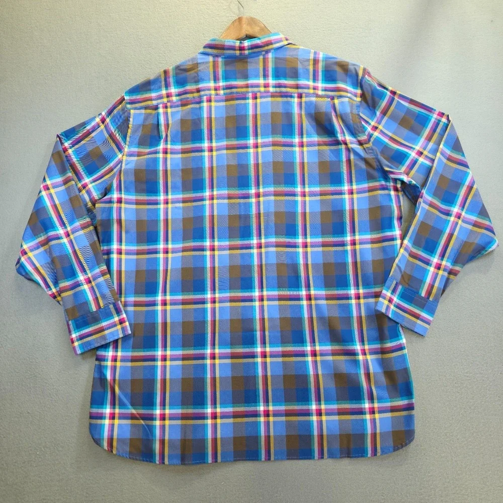 Southern Tide Men s Classic Fit Plaid Long Sleeve Button‎ Up Shirt Size 2XL